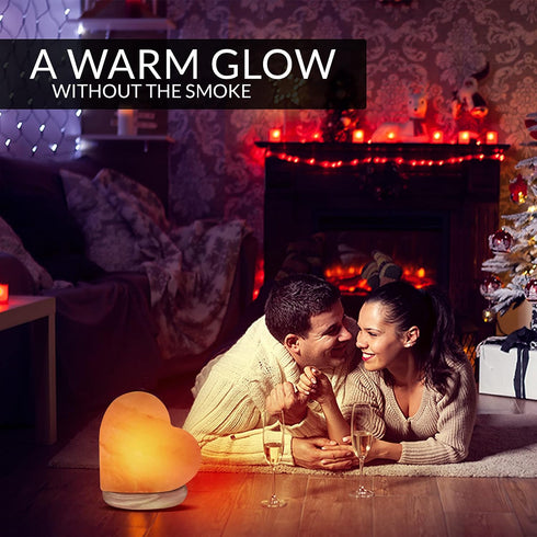 Multicolor Heart Salt Lamp 3-5 lbs | HIMALAYAN GLOW